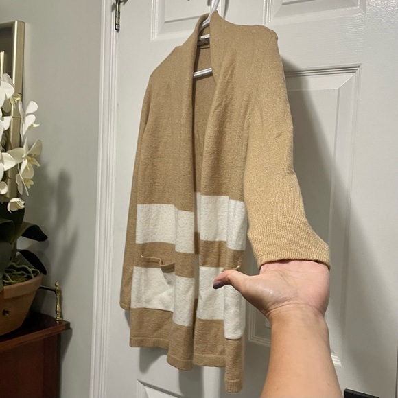 Loft Colorblock Shawl Collar Cardigan with Front Pockets Size XS - Picture 5 of 8